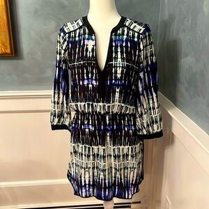 Beautiful silk tie dye dress by Parker  in size small.